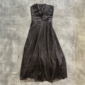 Scott McClintock Vintage Embellished Strapless Maxi Dress